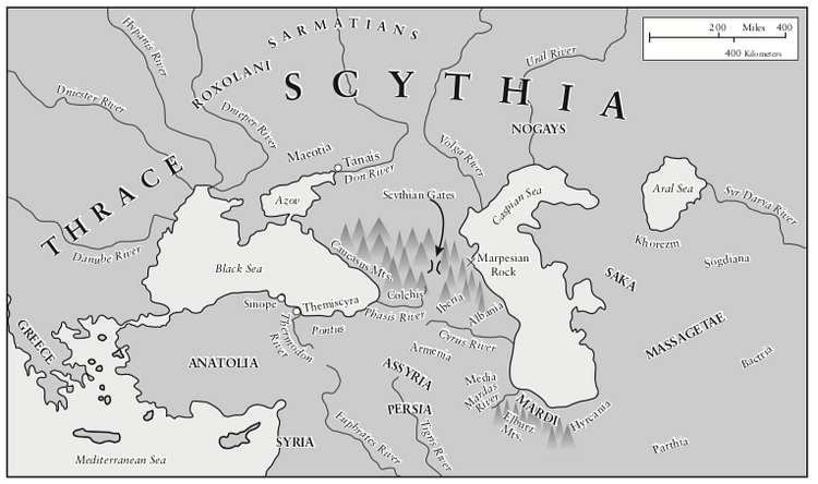 Traditional Scythian-Occupied Region East of Ukraine