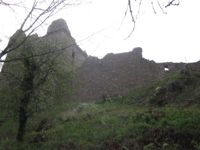 Ruins of Urquhart Castle from Shore of Loch Ness