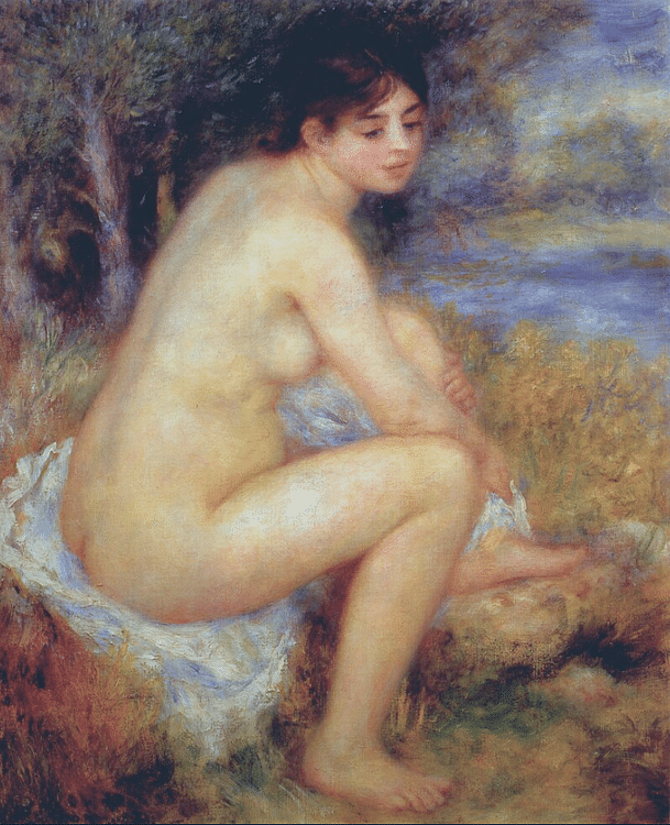 Nude in a Landscape by Renoir