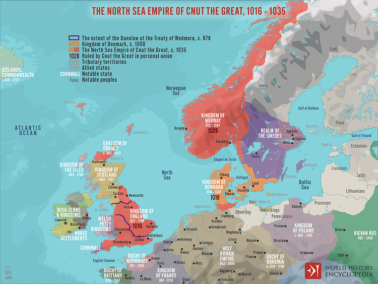 The North Sea Empire of Cnut the Great, 1016 - 1035