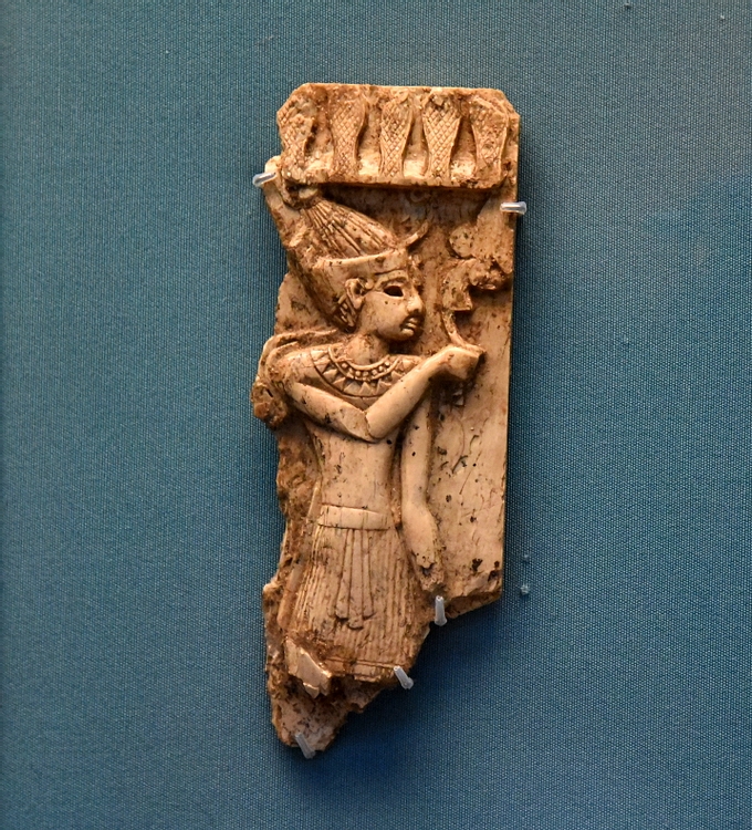 Nimrud Ivory Panel of an Egyptian king