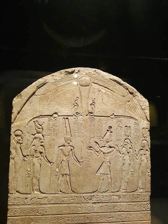Stela Showing Amun-Ra, Mut & Khonsu