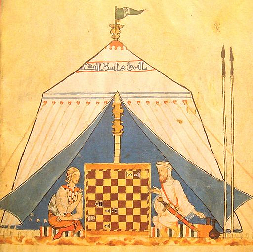 Christian & Muslim Playing Chess